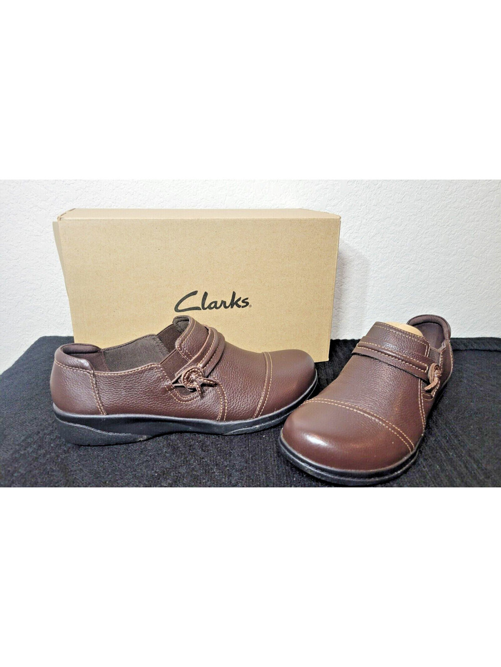 Clarks Cheyn Madi Slip-On 26128931 Brown Leather Women's Size 9 Comfort